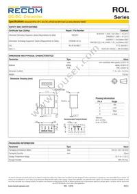 ROL-1215S/HP Datasheet Page 4