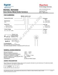 ROV05H820K-S-2 Datasheet Page 2