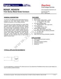 ROV07H821K-S-2 Datasheet Cover