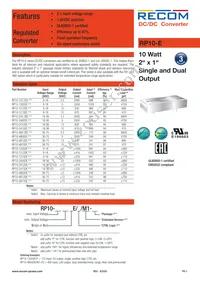 RP10-4815DE/P/M1-HC Datasheet Cover