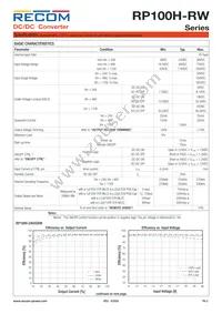 RP100H-2415SRW/P-HC Datasheet Page 2