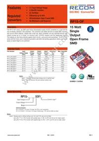 RP15-483.3SOF-R Datasheet Cover