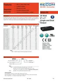 RP20-11015DFR/XC-HC Datasheet Cover