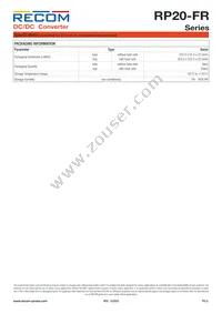 RP20-11015DFR/XC-HC Datasheet Page 9