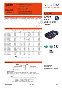RP20-483.3SFR-HC Datasheet Cover