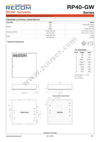 RP40-4815DGW/N-HC Datasheet Page 7