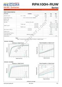 RPA100H-11048SRUW/N Datasheet Page 2