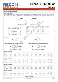 RPA100H-11048SRUW/N Datasheet Page 4