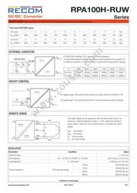 RPA100H-11048SRUW/N Datasheet Page 5