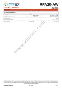 RPA20-2415DAW/P-HC Datasheet Page 9