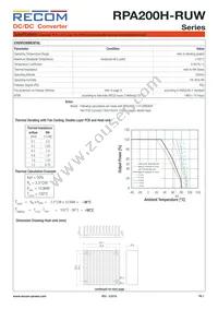 RPA200H-11048SRUW/N Datasheet Page 7