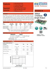 RPA50S-483.3SW/P Datasheet Cover