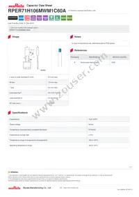 RPER71H106MWM1C60A Datasheet Cover