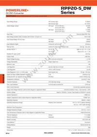 RPP20-2405DW/N Datasheet Page 2