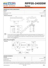 RPP20-2405SW Datasheet Page 5