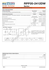 RPP20-2412DW Datasheet Page 4