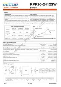 RPP20-2412SW Datasheet Page 4