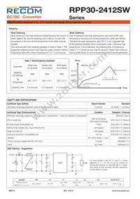 RPP30-2412SW Datasheet Page 4