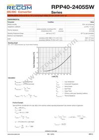 RPP40-2405SW Datasheet Page 3