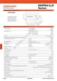 RPP40-483.3S/N Datasheet Page 2