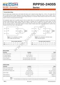 RPP50-2405S Datasheet Page 2