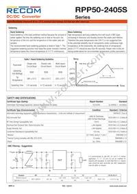 RPP50-2405S Datasheet Page 4
