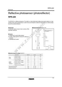 RPR-220C1N Datasheet Cover