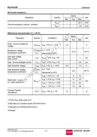 RQ1A070ZPTR Datasheet Page 2