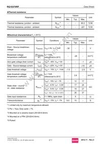 RQ1E070RPTR Datasheet Page 2