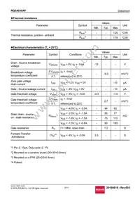 RQ5A030APTL Datasheet Page 2