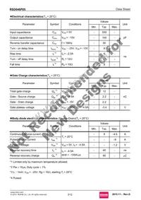 RSD046P05TL Datasheet Page 3