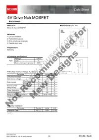 RSD050N10TL Datasheet Cover