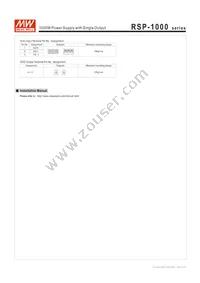 RSP-1000-15 Datasheet Page 8