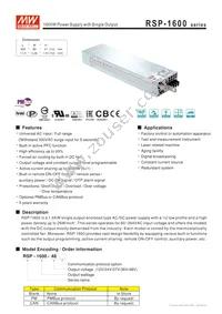 RSP-1600-24 Datasheet Cover