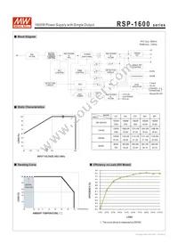 RSP-1600-24 Datasheet Page 3