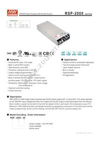 RSP-2000-12 Datasheet Cover