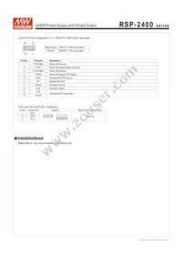 RSP-2400-24 Datasheet Page 10