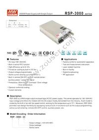 RSP-3000-12 Datasheet Cover