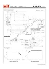 RSP-500-4 Datasheet Page 3