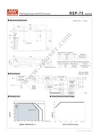 RSP-75-3.3 Datasheet Page 3