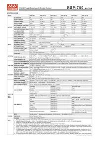 RSP-750-5 Datasheet Page 2