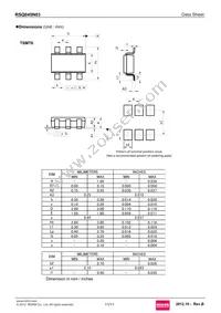 RSQ045N03TR Datasheet Page 11