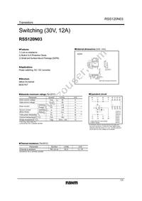 RSS120N03FU6TB Datasheet Cover