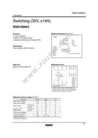 RSS140N03TB Datasheet Cover