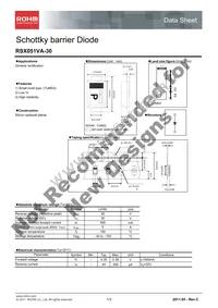 RSX051VA-30TR Datasheet Cover