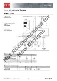 RSX071VA-30TR Datasheet Cover
