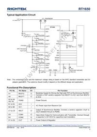 RT1650WSC Datasheet Page 3