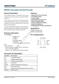 RT34063AGN Datasheet Cover