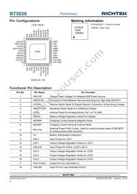 RT5036GQW Datasheet Page 2