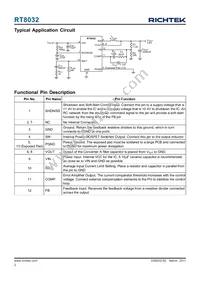 RT8032GQW Datasheet Page 2